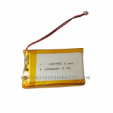 Rechargeable lithium polymer battery 103450 3_7V 1800mAh